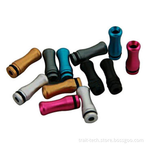 Round design metal material drip tip for e cigarette atomizer